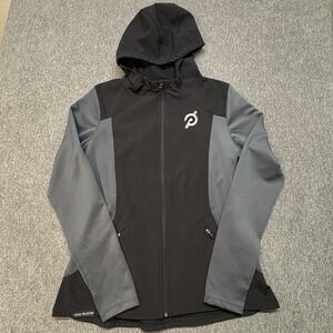 Team Peloton Fossa Eclipse Womens Soft Shell Jacket SZ Medium Water Wind Run